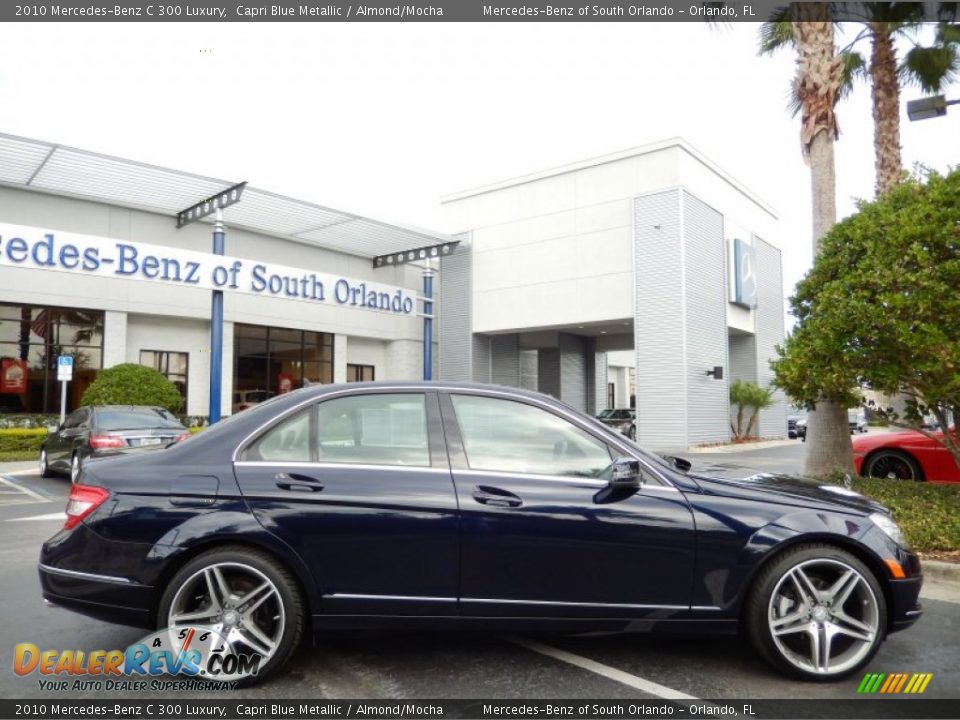 2010 Mercedes-Benz C 300 Luxury Capri Blue Metallic / Almond/Mocha Photo #8