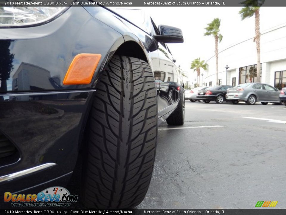 2010 Mercedes-Benz C 300 Luxury Capri Blue Metallic / Almond/Mocha Photo #11