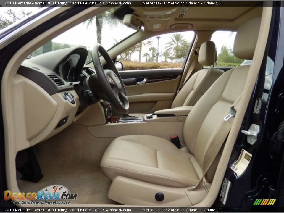 2010 Mercedes-Benz C 300 Luxury Capri Blue Metallic / Almond/Mocha Photo #12