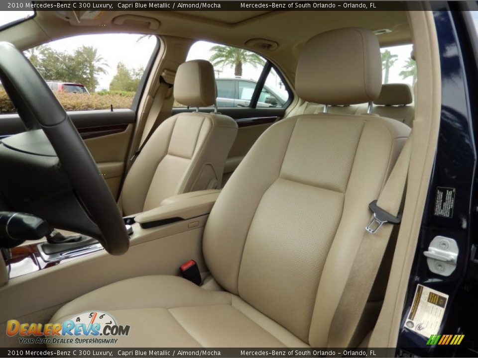2010 Mercedes-Benz C 300 Luxury Capri Blue Metallic / Almond/Mocha Photo #13