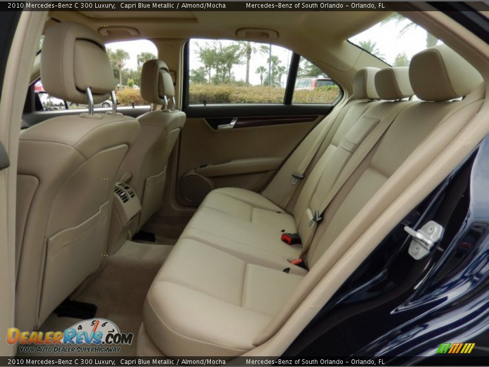 2010 Mercedes-Benz C 300 Luxury Capri Blue Metallic / Almond/Mocha Photo #15