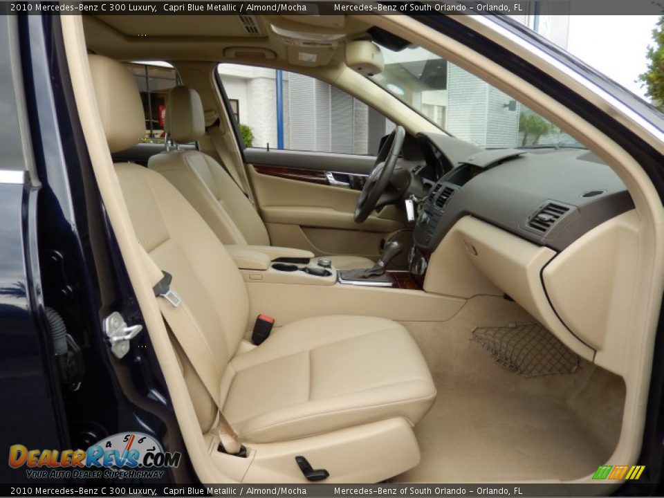 2010 Mercedes-Benz C 300 Luxury Capri Blue Metallic / Almond/Mocha Photo #17