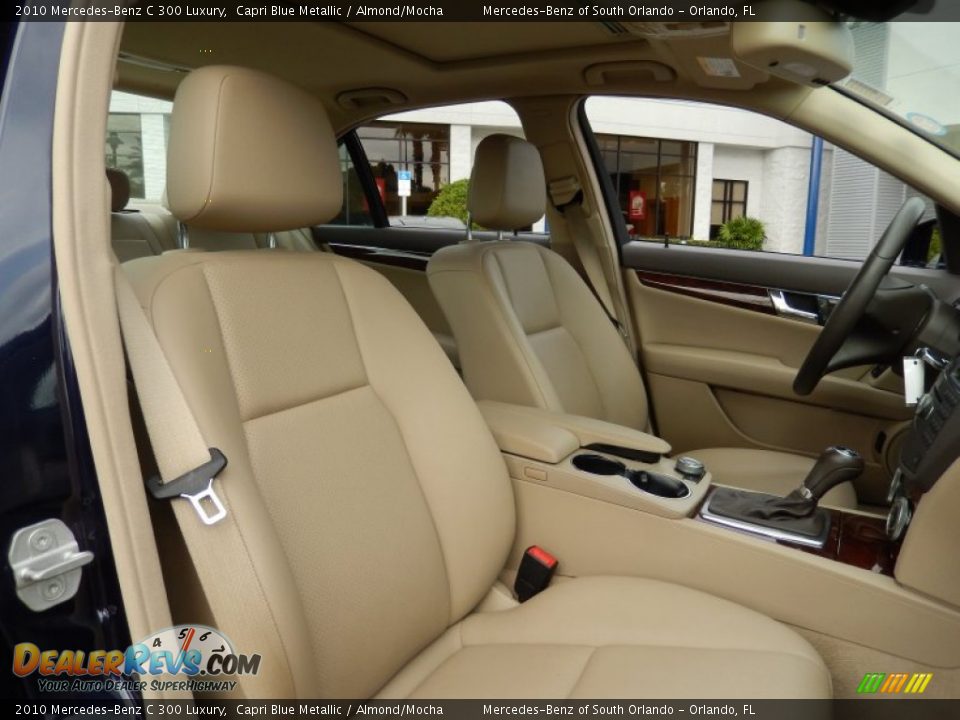 2010 Mercedes-Benz C 300 Luxury Capri Blue Metallic / Almond/Mocha Photo #18