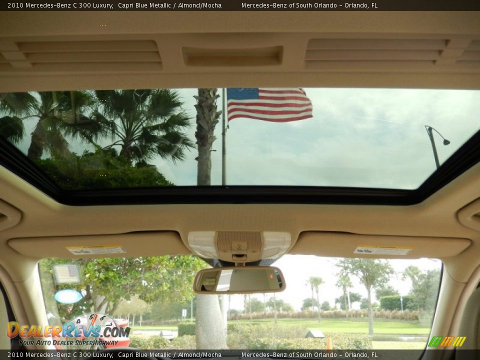 2010 Mercedes-Benz C 300 Luxury Capri Blue Metallic / Almond/Mocha Photo #19