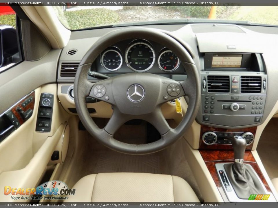 2010 Mercedes-Benz C 300 Luxury Capri Blue Metallic / Almond/Mocha Photo #21