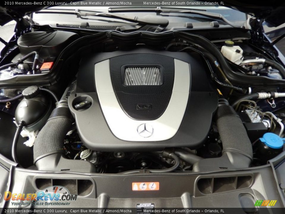 2010 Mercedes-Benz C 300 Luxury Capri Blue Metallic / Almond/Mocha Photo #26