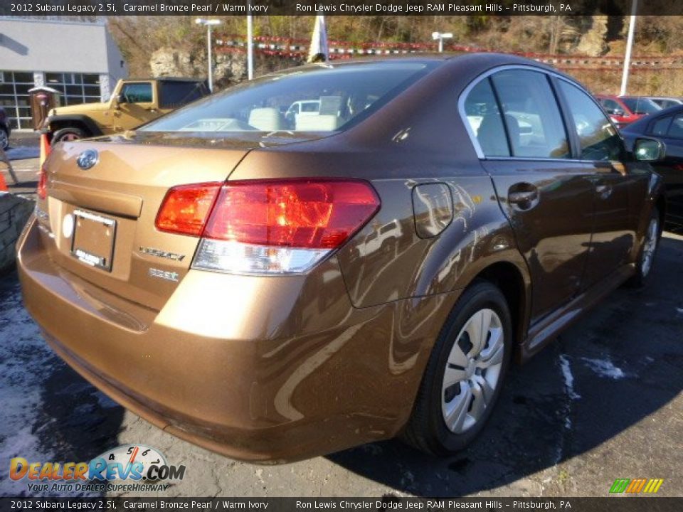 2012 Subaru Legacy 2.5i Caramel Bronze Pearl / Warm Ivory Photo #5