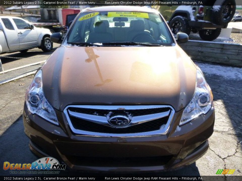 2012 Subaru Legacy 2.5i Caramel Bronze Pearl / Warm Ivory Photo #7