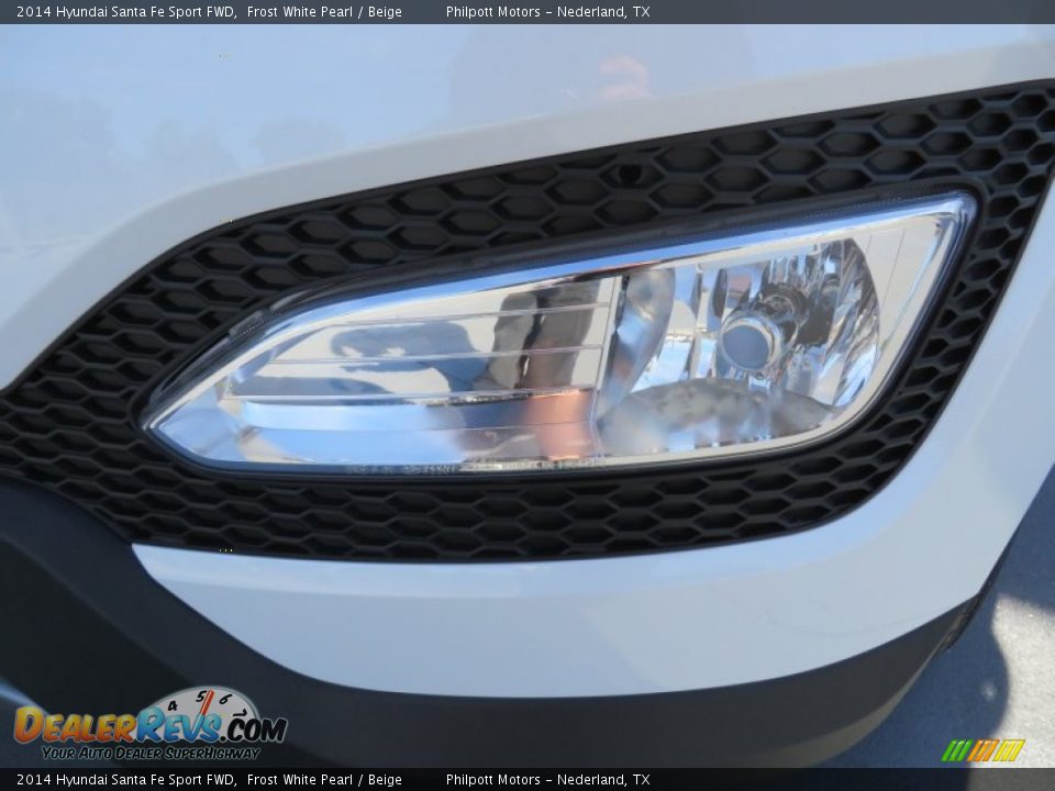 2014 Hyundai Santa Fe Sport FWD Frost White Pearl / Beige Photo #10