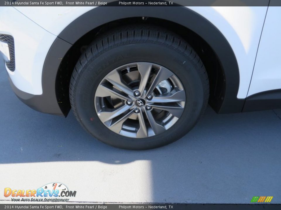 2014 Hyundai Santa Fe Sport FWD Frost White Pearl / Beige Photo #12