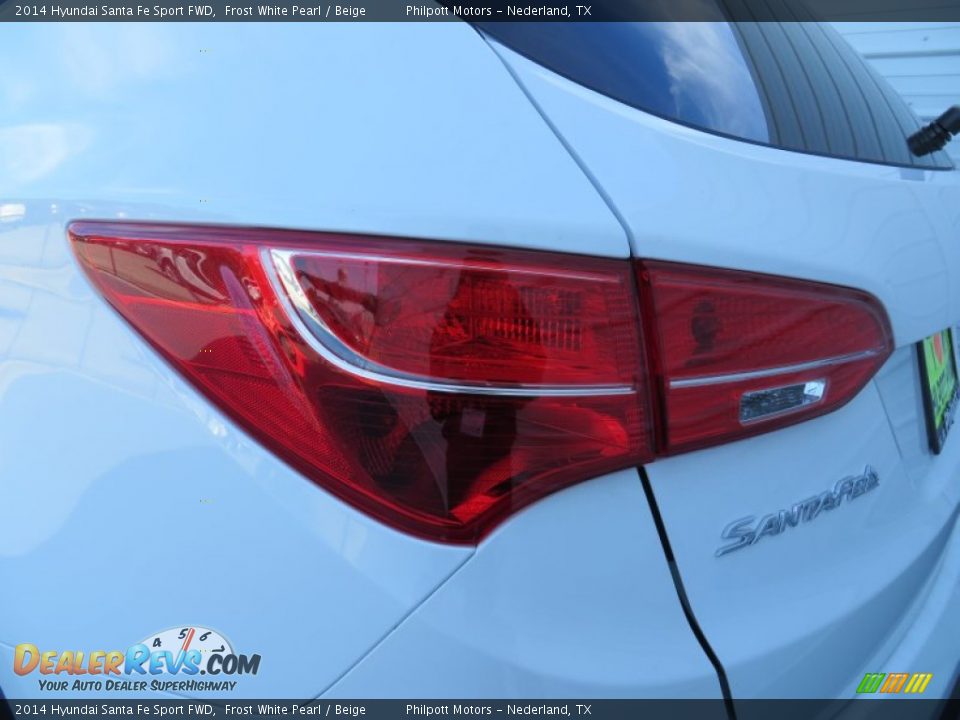 2014 Hyundai Santa Fe Sport FWD Frost White Pearl / Beige Photo #13