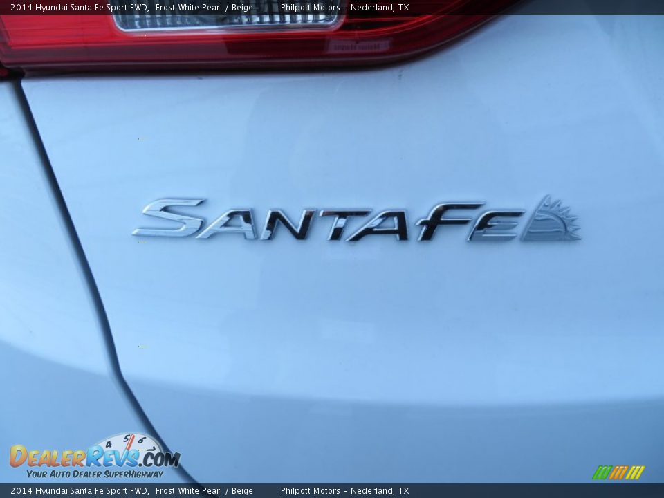 2014 Hyundai Santa Fe Sport FWD Frost White Pearl / Beige Photo #14