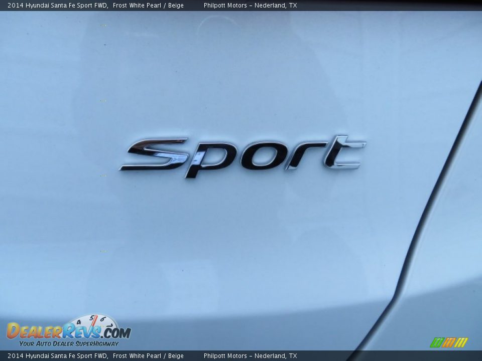 2014 Hyundai Santa Fe Sport FWD Frost White Pearl / Beige Photo #15