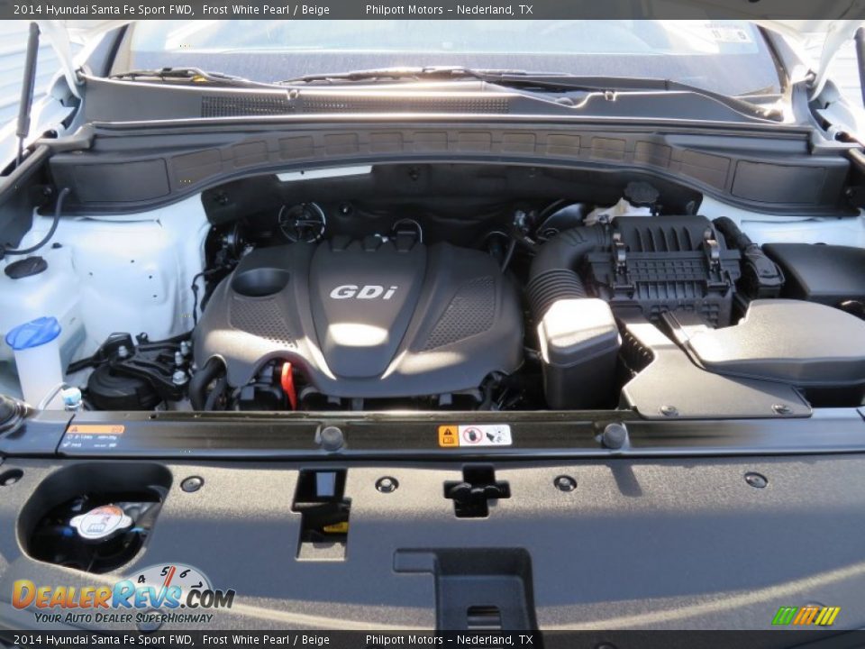 2014 Hyundai Santa Fe Sport FWD Frost White Pearl / Beige Photo #16