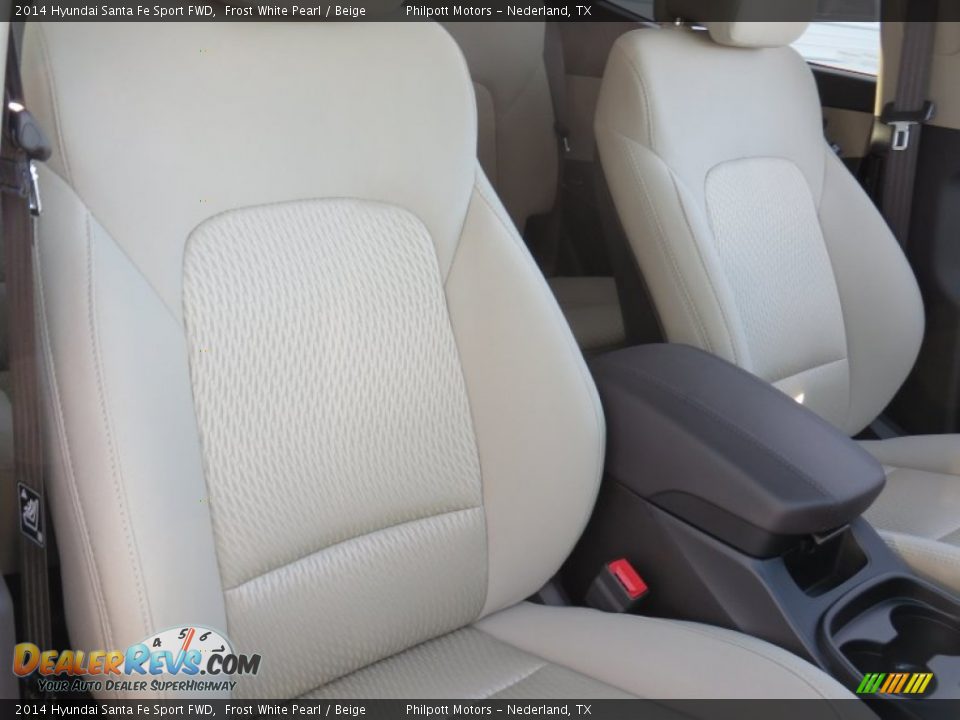 2014 Hyundai Santa Fe Sport FWD Frost White Pearl / Beige Photo #19