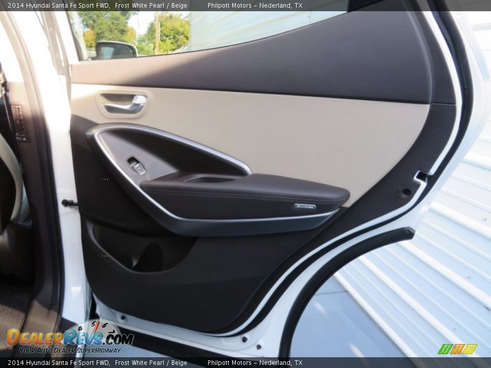 2014 Hyundai Santa Fe Sport FWD Frost White Pearl / Beige Photo #20