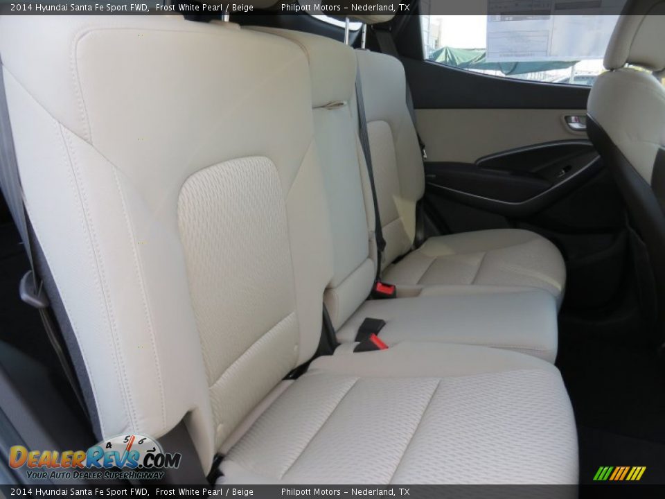 2014 Hyundai Santa Fe Sport FWD Frost White Pearl / Beige Photo #21