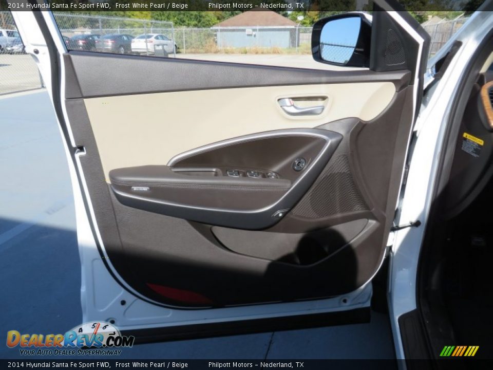 2014 Hyundai Santa Fe Sport FWD Frost White Pearl / Beige Photo #24