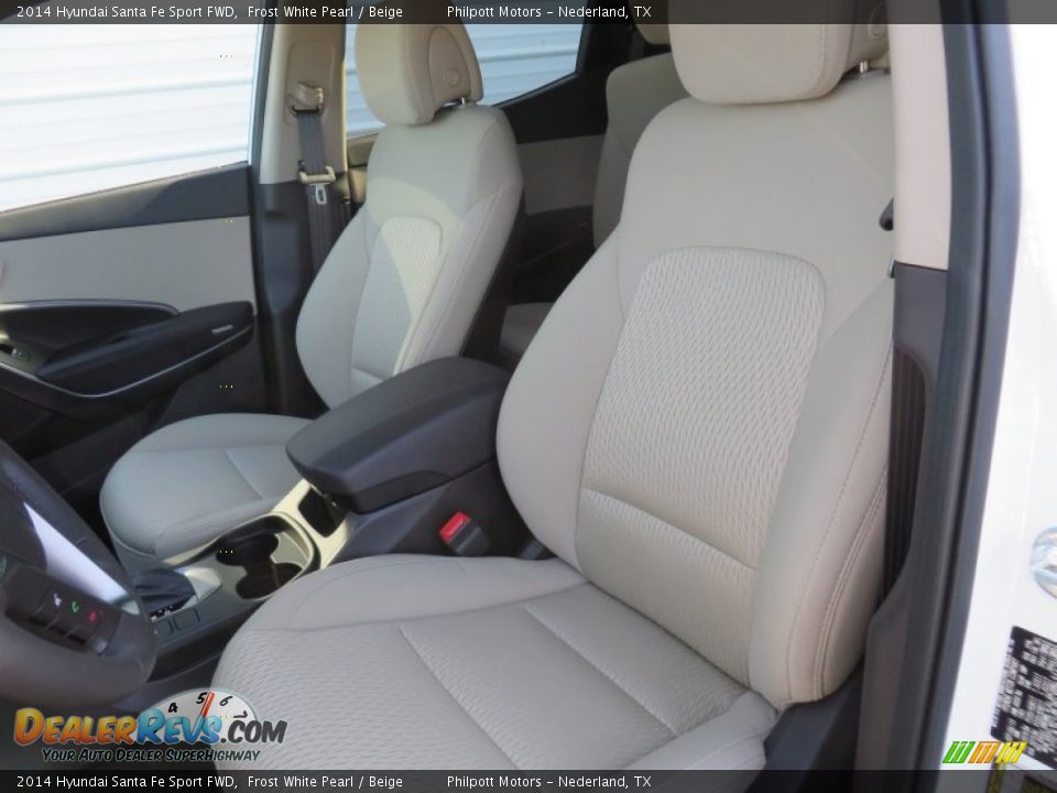 2014 Hyundai Santa Fe Sport FWD Frost White Pearl / Beige Photo #27