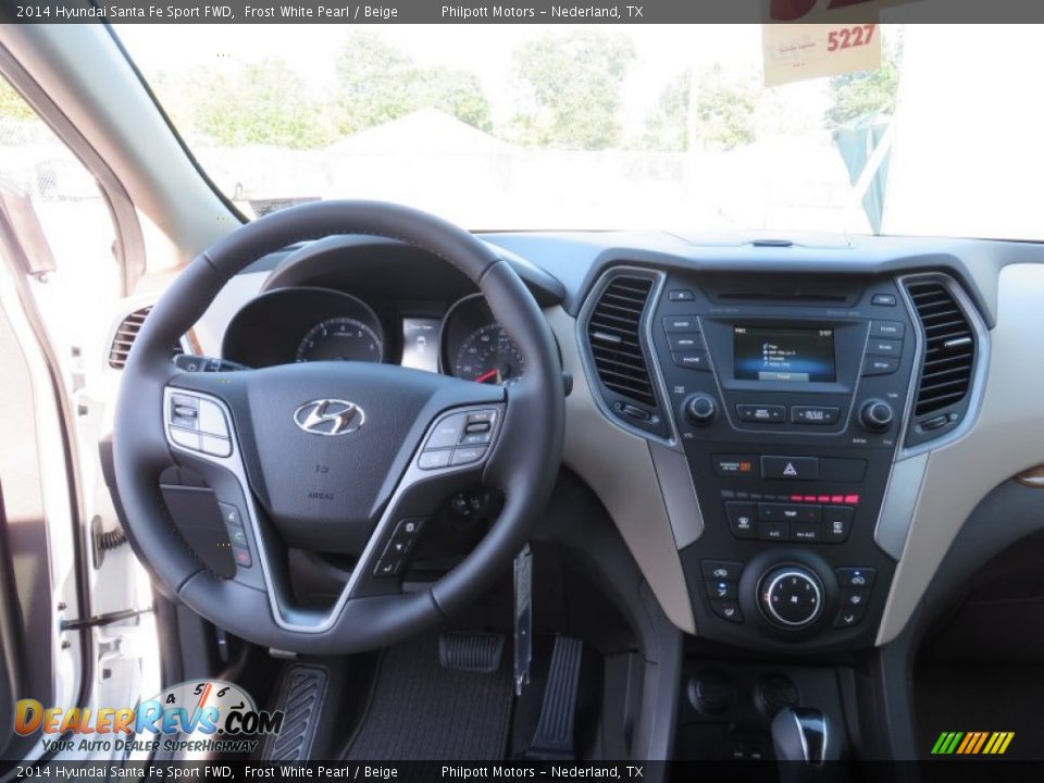 2014 Hyundai Santa Fe Sport FWD Frost White Pearl / Beige Photo #29