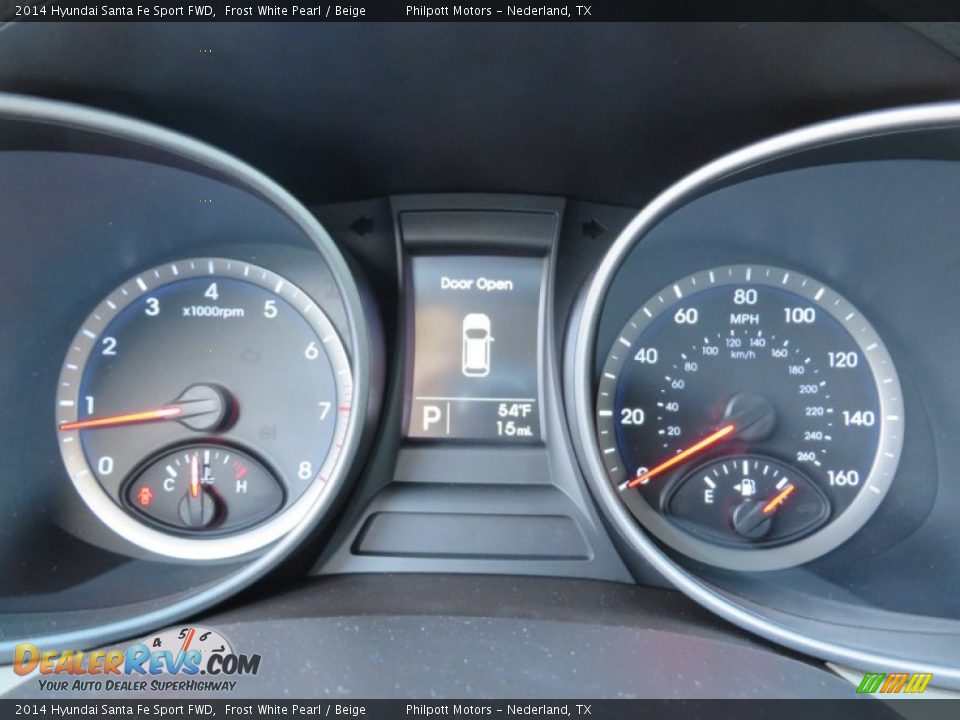 2014 Hyundai Santa Fe Sport FWD Frost White Pearl / Beige Photo #34