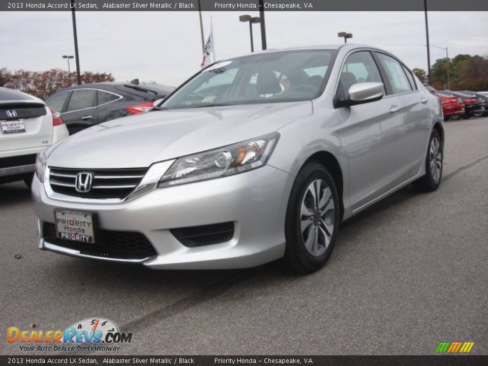 2013 Honda Accord LX Sedan Alabaster Silver Metallic / Black Photo #1