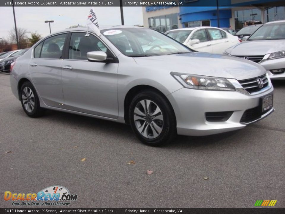 2013 Honda Accord LX Sedan Alabaster Silver Metallic / Black Photo #6