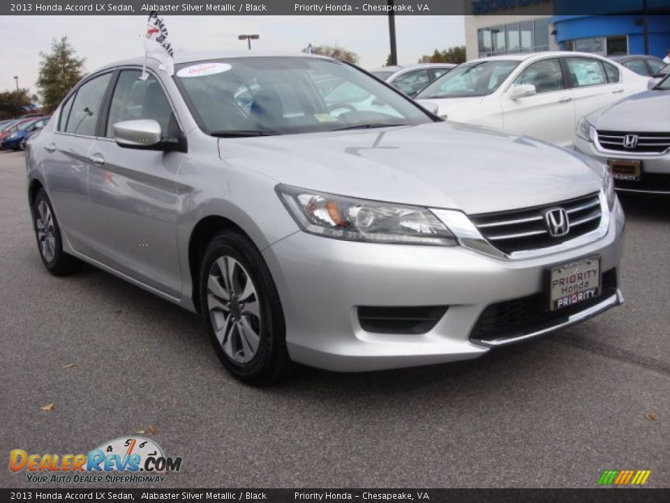 2013 Honda Accord LX Sedan Alabaster Silver Metallic / Black Photo #7