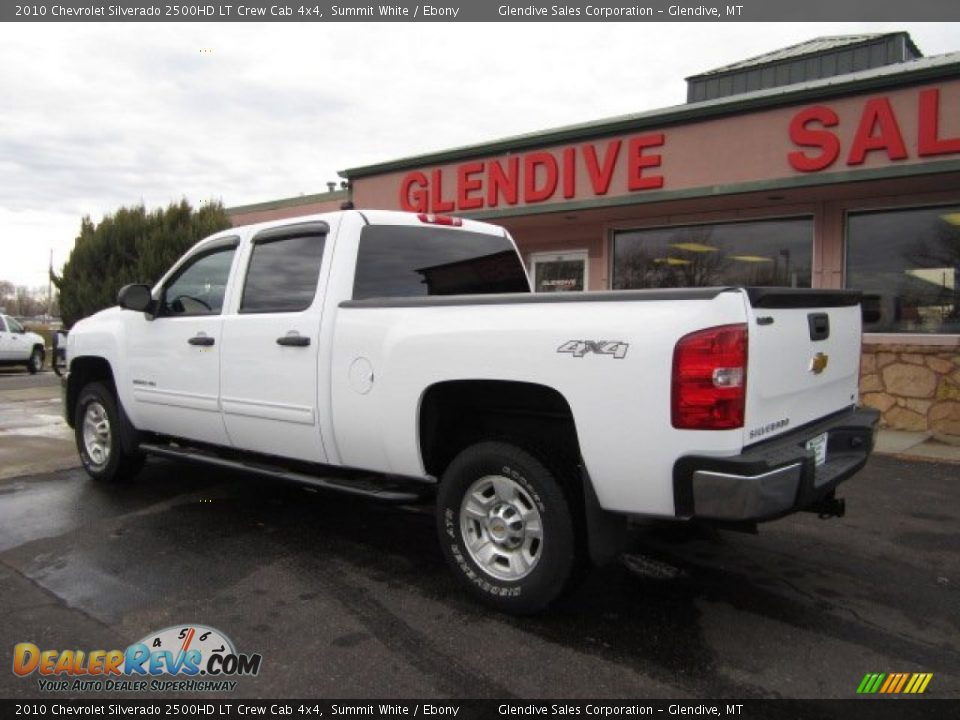 2010 Chevrolet Silverado 2500HD LT Crew Cab 4x4 Summit White / Ebony Photo #4