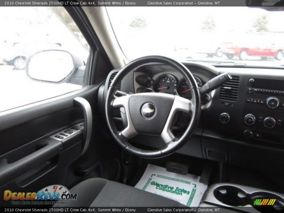 2010 Chevrolet Silverado 2500HD LT Crew Cab 4x4 Summit White / Ebony Photo #13