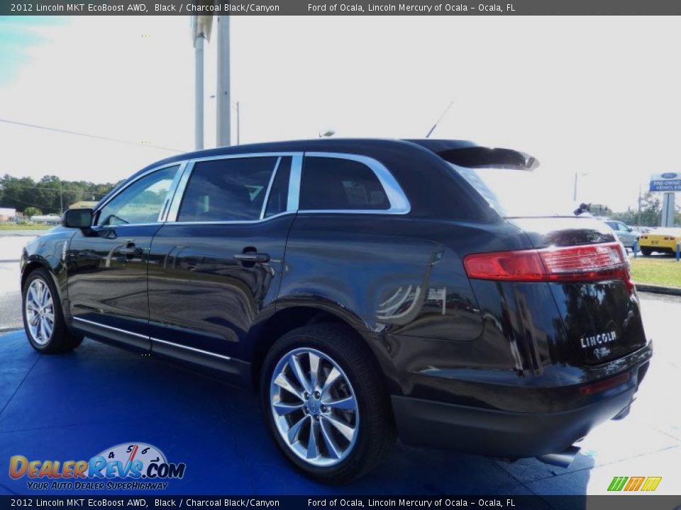 2012 Lincoln MKT EcoBoost AWD Black / Charcoal Black/Canyon Photo #3