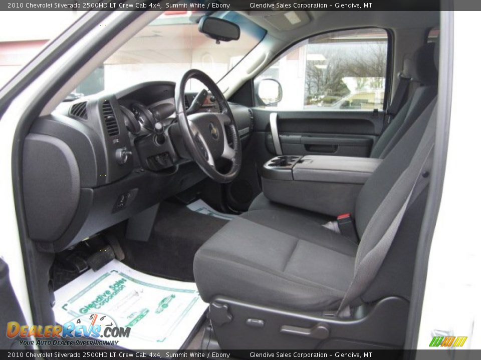2010 Chevrolet Silverado 2500HD LT Crew Cab 4x4 Summit White / Ebony Photo #20