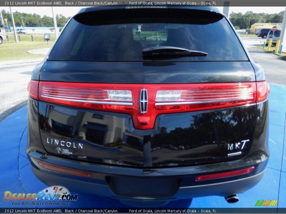 2012 Lincoln MKT EcoBoost AWD Black / Charcoal Black/Canyon Photo #4