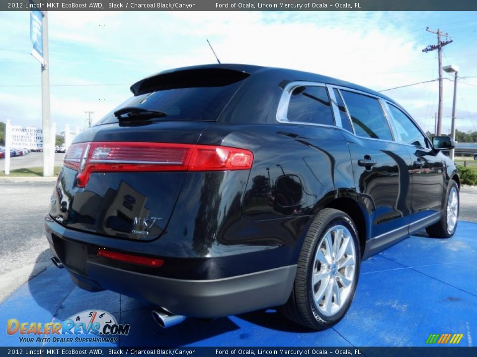 2012 Lincoln MKT EcoBoost AWD Black / Charcoal Black/Canyon Photo #5