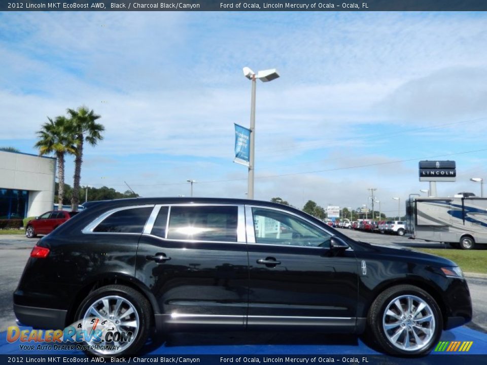 2012 Lincoln MKT EcoBoost AWD Black / Charcoal Black/Canyon Photo #6