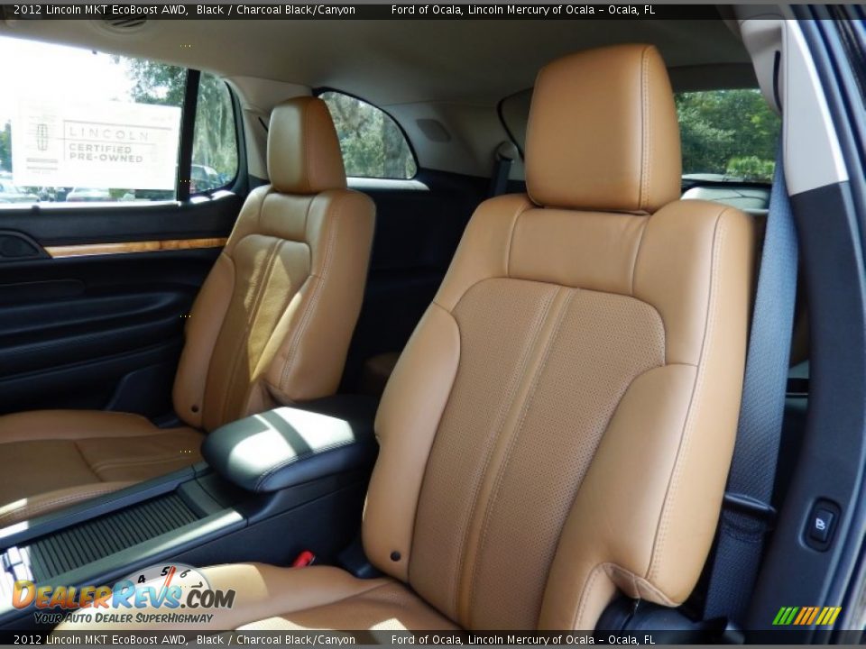 2012 Lincoln MKT EcoBoost AWD Black / Charcoal Black/Canyon Photo #16