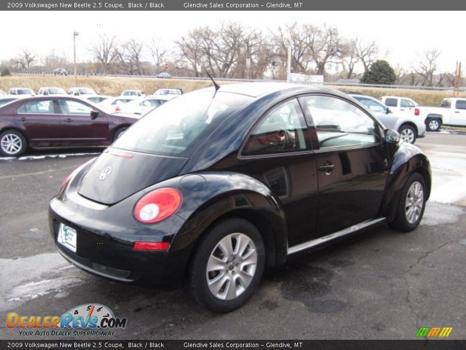 2009 Volkswagen New Beetle 2.5 Coupe Black / Black Photo #3