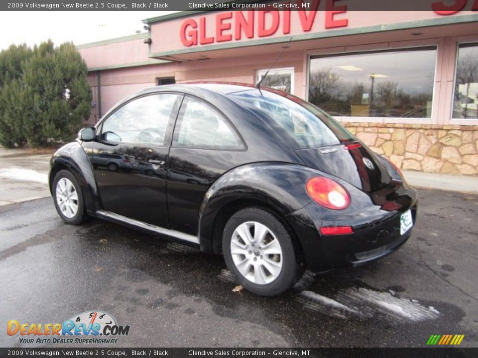 2009 Volkswagen New Beetle 2.5 Coupe Black / Black Photo #4