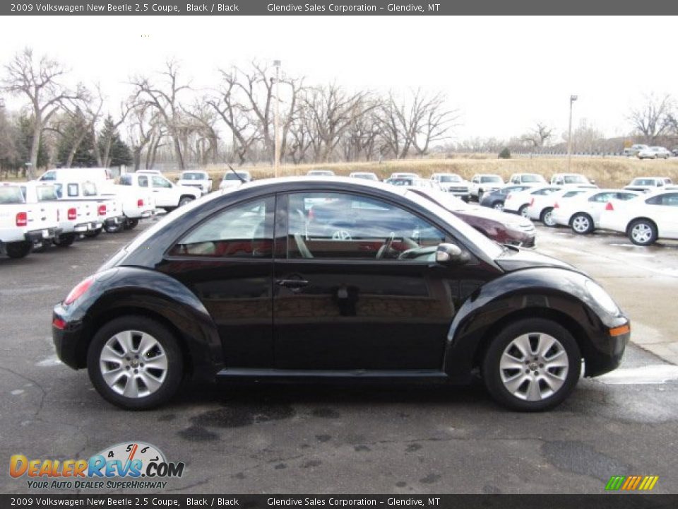 2009 Volkswagen New Beetle 2.5 Coupe Black / Black Photo #11
