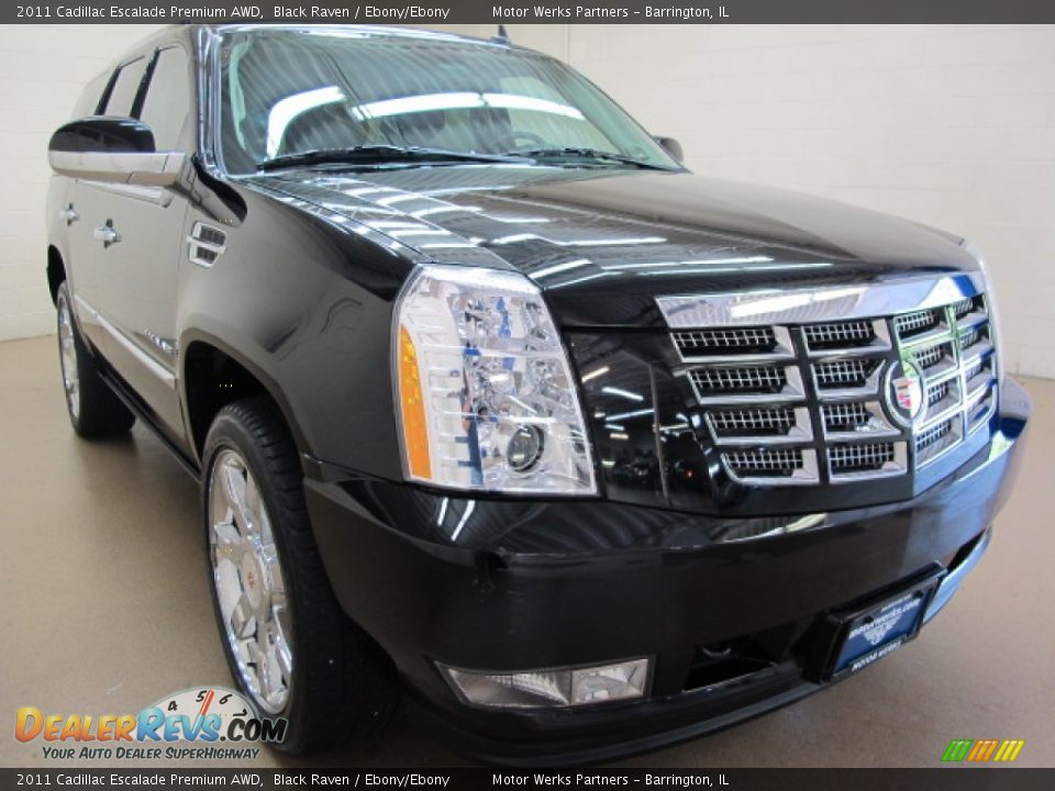2011 Cadillac Escalade Premium AWD Black Raven / Ebony/Ebony Photo #1