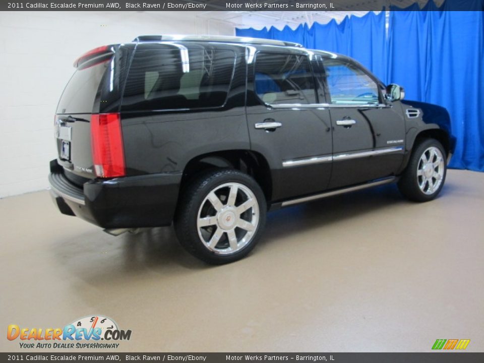 2011 Cadillac Escalade Premium AWD Black Raven / Ebony/Ebony Photo #10