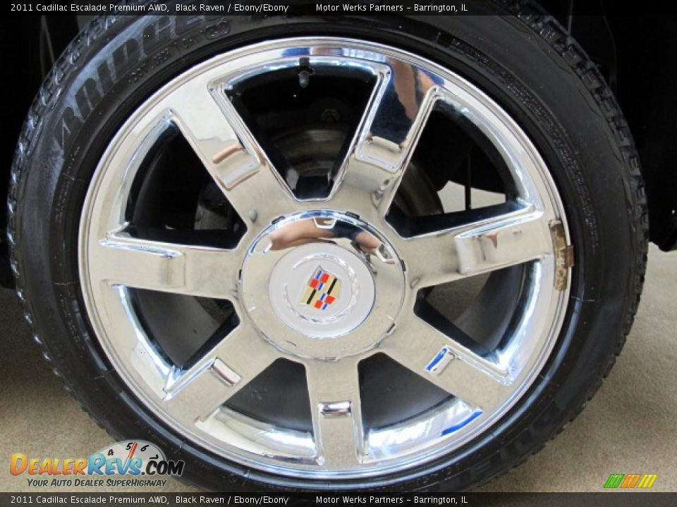 2011 Cadillac Escalade Premium AWD Black Raven / Ebony/Ebony Photo #13