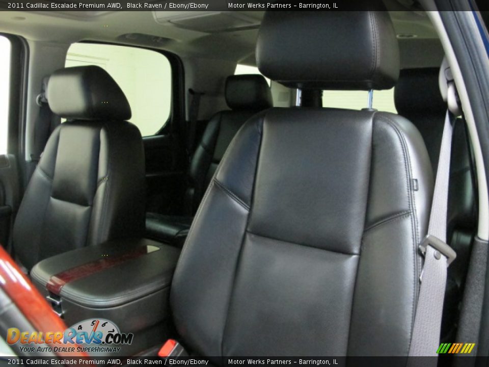 2011 Cadillac Escalade Premium AWD Black Raven / Ebony/Ebony Photo #17