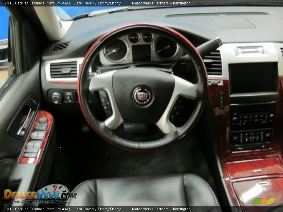 2011 Cadillac Escalade Premium AWD Black Raven / Ebony/Ebony Photo #26
