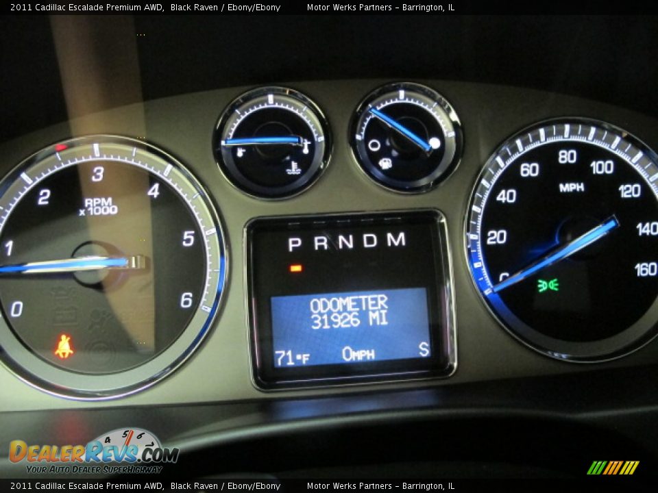2011 Cadillac Escalade Premium AWD Black Raven / Ebony/Ebony Photo #29