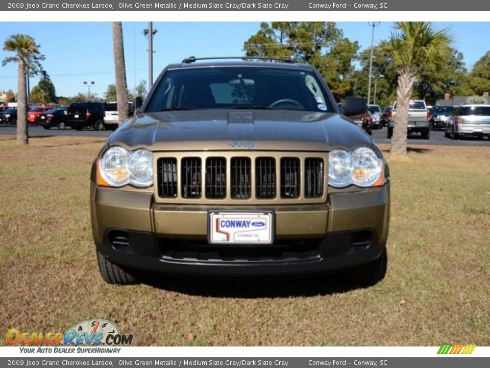 2009 Jeep Grand Cherokee Laredo Olive Green Metallic / Medium Slate Gray/Dark Slate Gray Photo #2