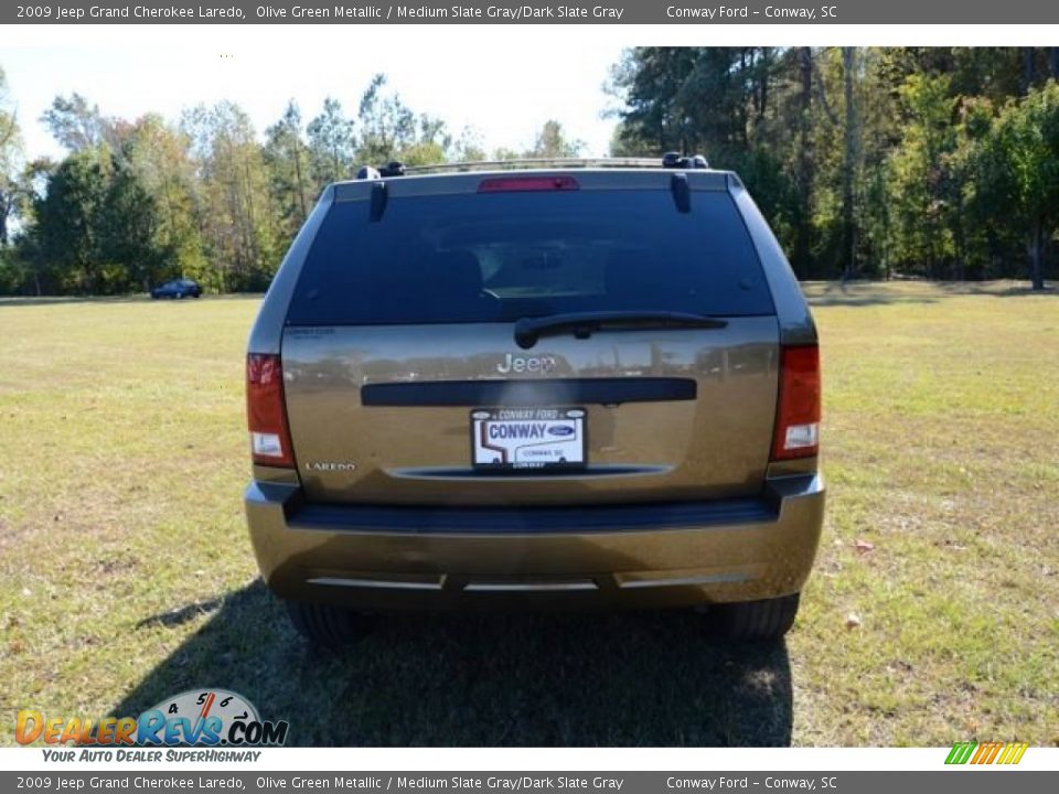 2009 Jeep Grand Cherokee Laredo Olive Green Metallic / Medium Slate Gray/Dark Slate Gray Photo #6