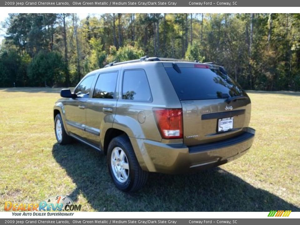 2009 Jeep Grand Cherokee Laredo Olive Green Metallic / Medium Slate Gray/Dark Slate Gray Photo #7
