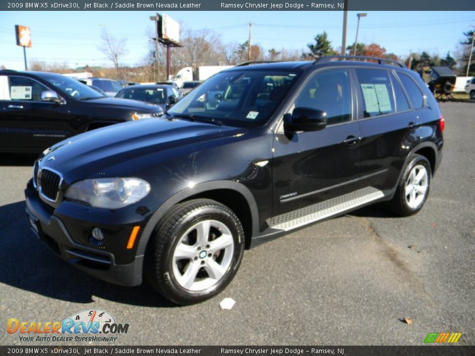 2009 BMW X5 xDrive30i Jet Black / Saddle Brown Nevada Leather Photo #1