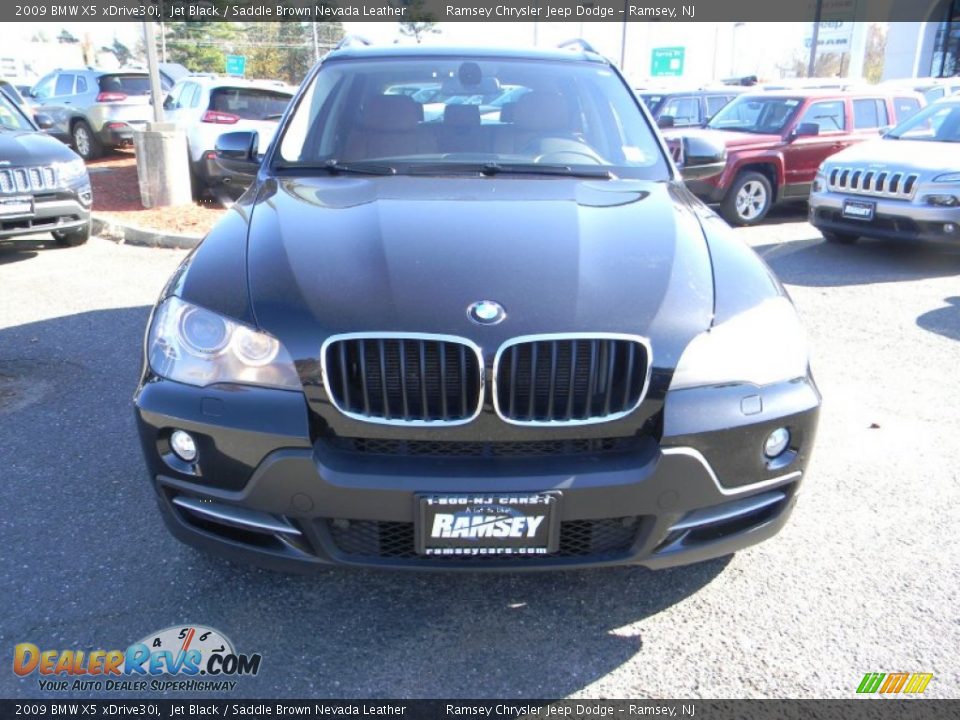 2009 BMW X5 xDrive30i Jet Black / Saddle Brown Nevada Leather Photo #2